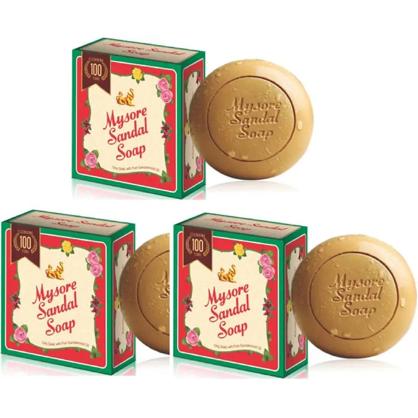 Mysore Sandal Soap, 150g (Pack of 3)