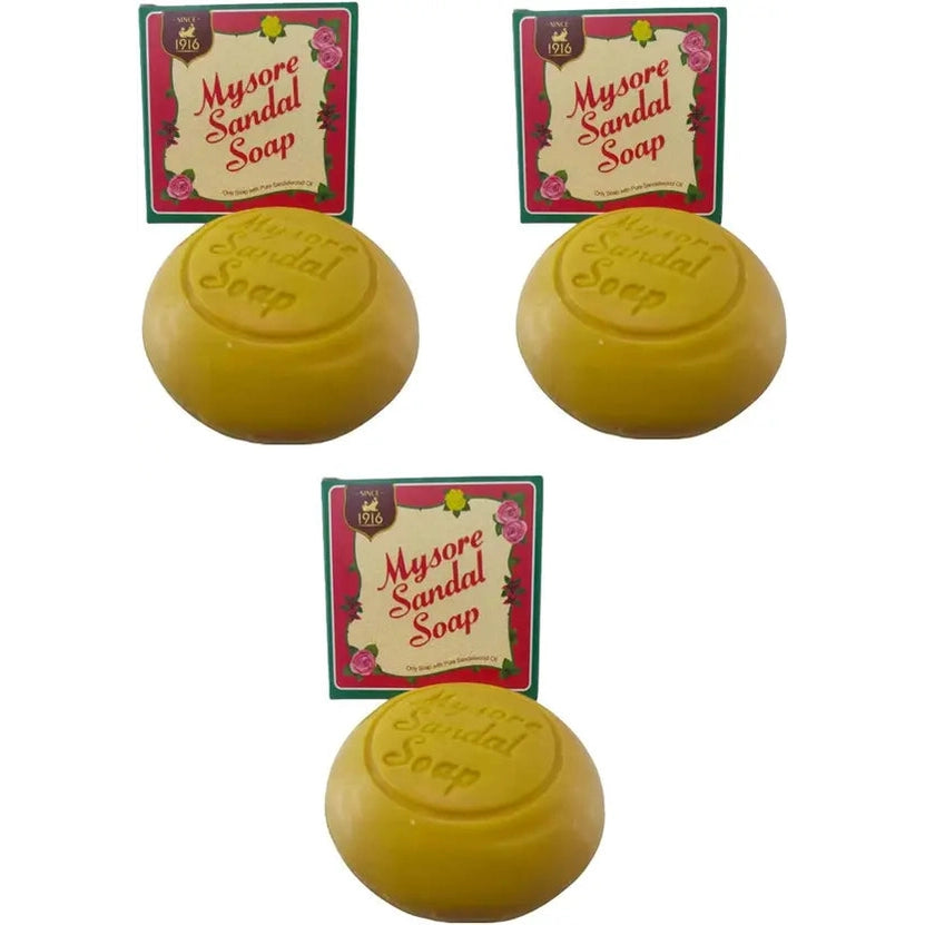 Mysore Sandal Soap, 150g (Pack of 3)