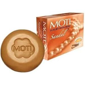 Moti Luxury Bath Soap Combo. (Sandal + Gulab) 4 Soaps 75 gm each