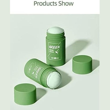 MENGSIQI Green Tea Purifying Face Mask Clay Stick. Improves Facial Skin, Deep Pores Opener With Gentle Soothing Skin Effect. Blackhead Control. Both Men and Women Skin Types 1.4 Ounce (Pack of 1)