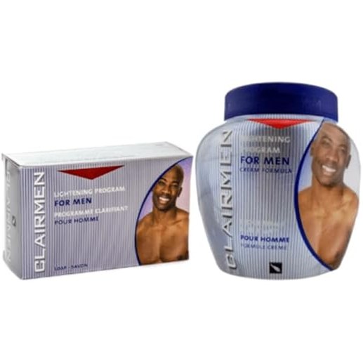 CLAIRMEN Lightening Jar for Men 500ML and Soap 180g Set