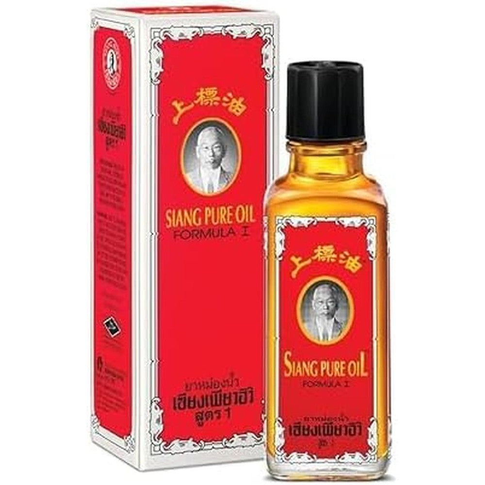 30x Siang Pure Oil Pain Killer Oil 25ml - For relief of Flatulence, Cramp, Sprains, Muscle Pain and Insect Bites.(30 bottles ; 25ml Each bottle)