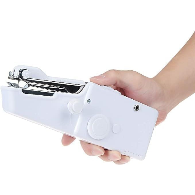 Portable Sewing Machine Handheld - Mini Hand Sewing Machine for Kids Beginners Home or Travel Sewing - Cordless Small Handy Stitch Handheld Sewing Machine for Easy Quick Repairs Fabric Leather Denim