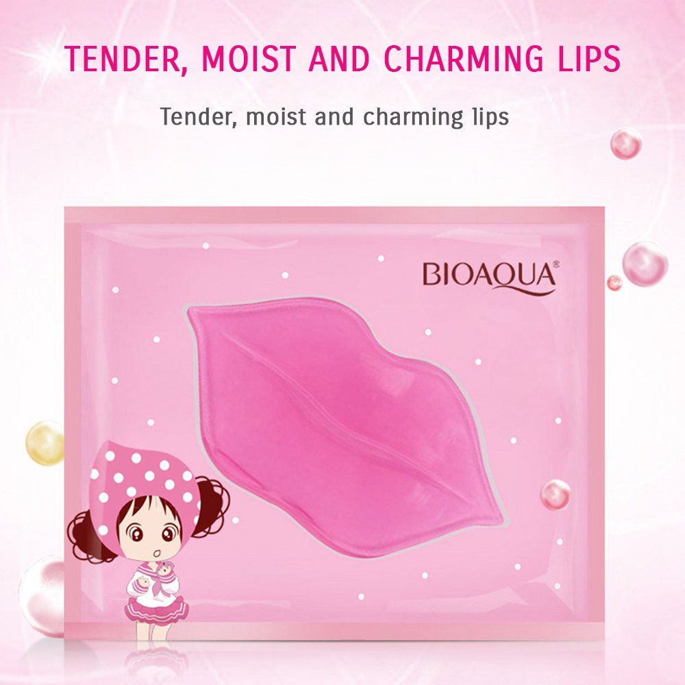 BIOAQUA Lip Plumper Collagen Crystal Mask Skin Natural Gloss Nourishing Moisturizing (5PCS)