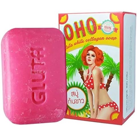 OHO White Ass Butt,Clear Dark Spot,Rough Skin Collagen Whitening100g Gluta Soap