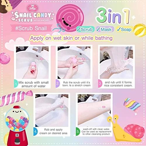 th Jelly's Snail Candy Scrub 3-IN-1 300g/ 16 Balls