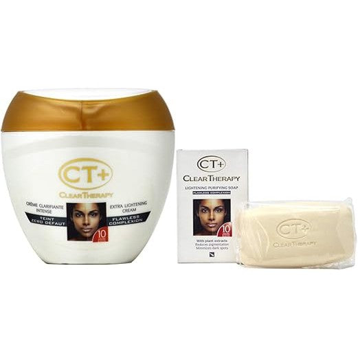 CT+ Clear Therapy Cream 400ml + Beauty Bar 175g