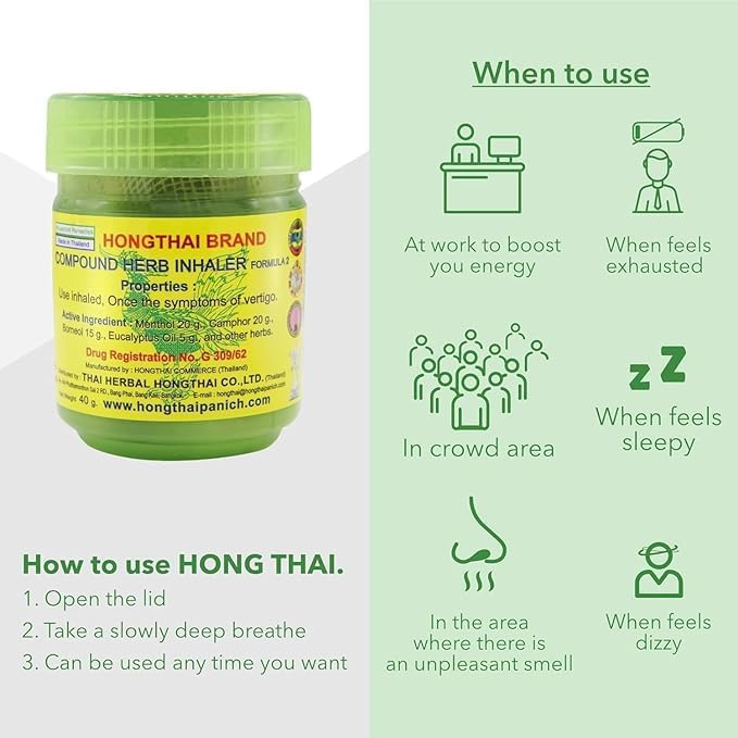 Talukdar Lifestyle Hong Thai Traditional Thai Herbal Inhalant (Pack of 3)