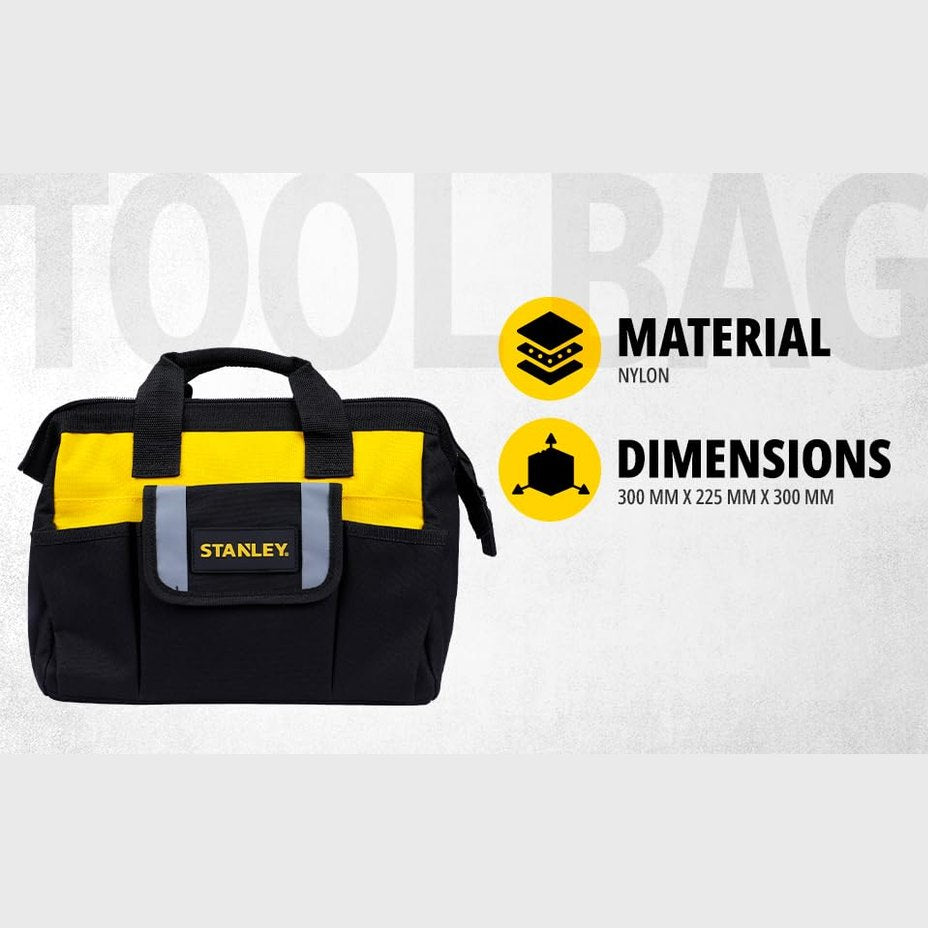 STANLEY Tool Bag By Stanley, Black,Stst512114