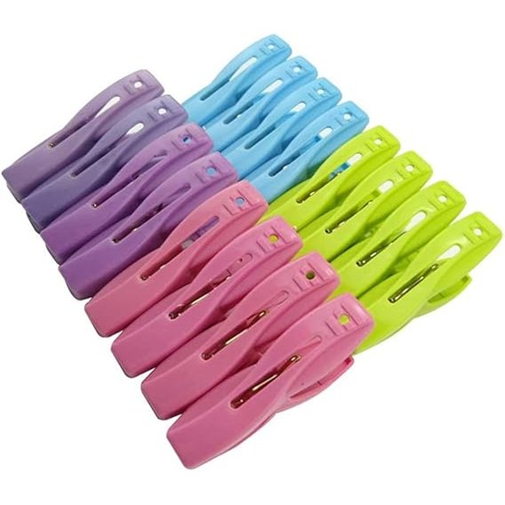 Official - Clothes Pegs - 20pcs Laundry Clothes Pins Pegs Clips Plastic Cabides Racks Clothespins Kitchen Quality