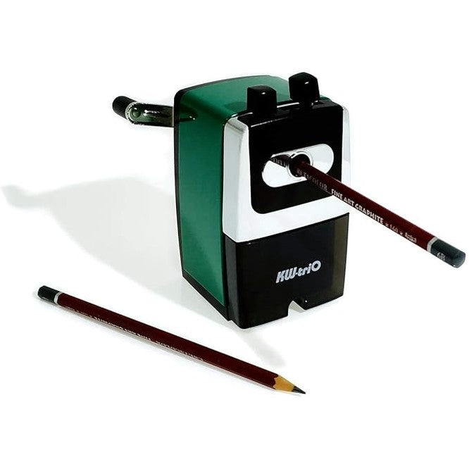 KW-Trio Sturdy Metal Shell Table Mounting Pencil Sharpener- Green [OS-EQ02-5B]