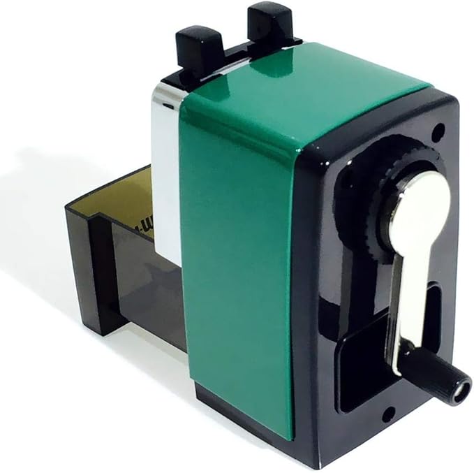 KW-Trio Sturdy Metal Shell Table Mounting Pencil Sharpener- Green [OS-EQ02-5B]