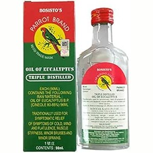 1 x 56ml Bosisto's Parrot Brand Eucalyptus Oil Pain Killer oil - Muscle/Joint/Low back/Stiff Neck/Neurological/Sprains/Bruise/Muscular Cramp.(1 Bottle 56ml Bottle)
