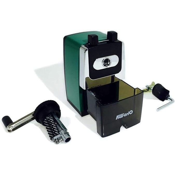 KW-Trio Sturdy Metal Shell Table Mounting Pencil Sharpener- Green [OS-EQ02-5B]