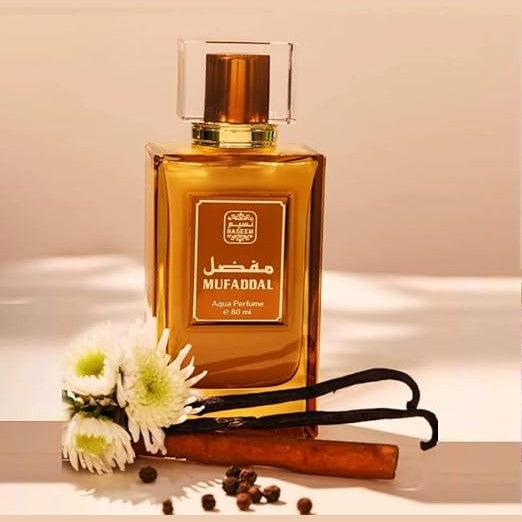 Naseem Muffadal Aqua Parfume 80ml - Subtle Tone Eau De Parfum for Men & Women - Fresh, Elegant Scent Offering Long Lasting Fragrance - Perfect for Both Daily and Formal Wear