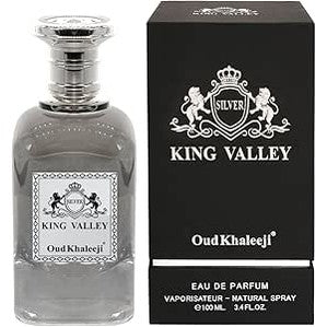 Oud Khaleeji KING VALLEY SILVER EDP 100ml Perfume - A Silver Symphony of Opulence, Elegance, and Timeless Fragrance