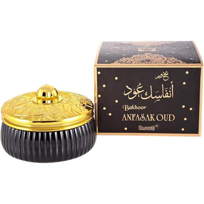 Surrati Bakhoor Anfasak - Unisex, Oud, 70g