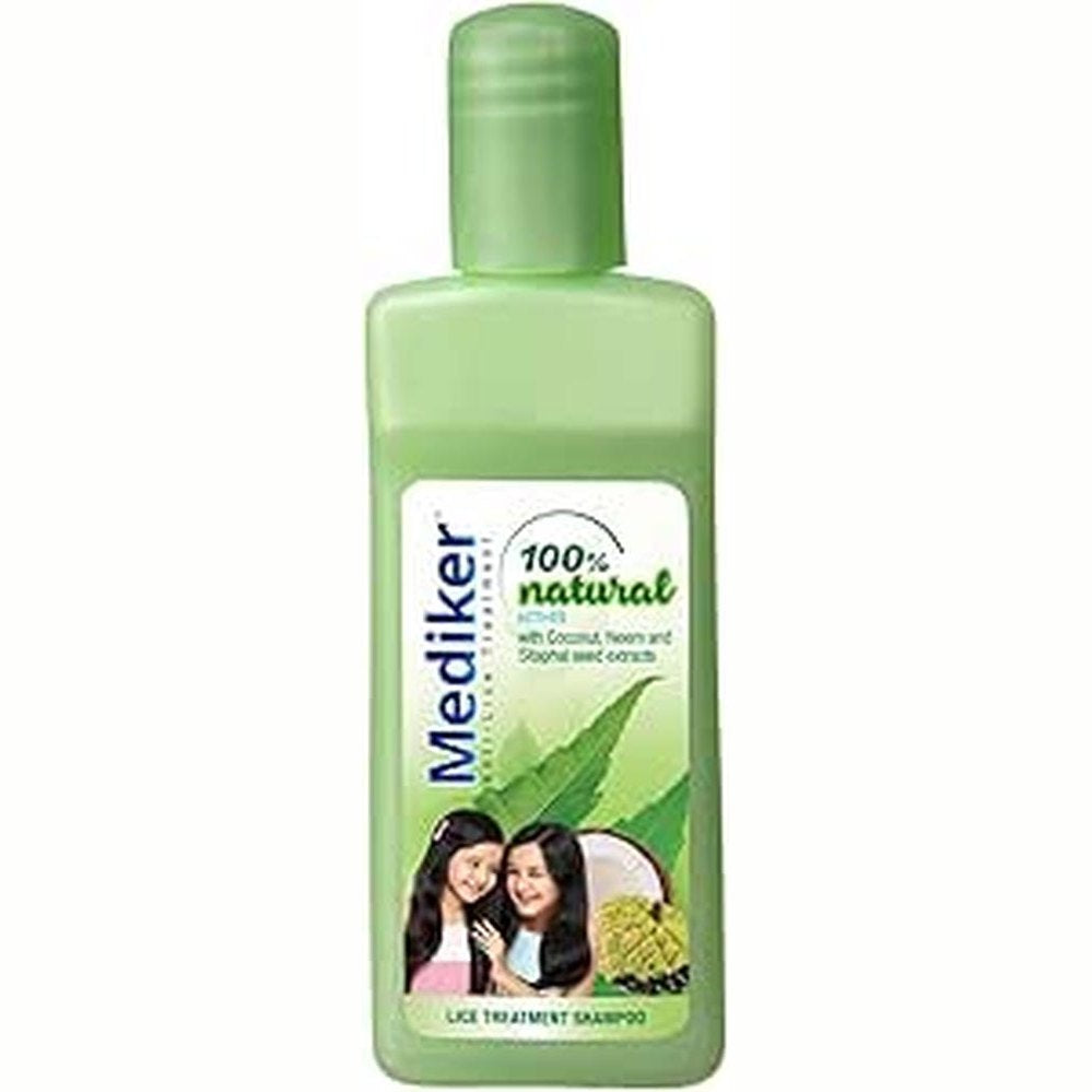 Mediker Anti Lice Treatment Shampoo with Neem & Coconut for Lice & Eggs | Relieves Itching from Lice Bite & Prevents Re-infestation | Painless Lice Removal | Safe for Children | 50 ml