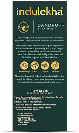 Indulekha Svetakutaja (Dandruff Treatment) Hair Oil 100ml