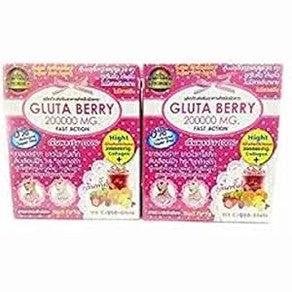 Gluta Berry 2Box 200000 mg Drink PUNCH skin food Reduce freckles Whitening Skin Fast action 10pcs./Box. …