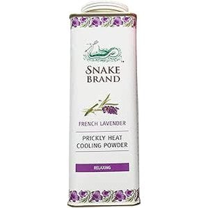 SNAKE BRAND Prickly Heat Powder Cooling Lavender 280 Grams