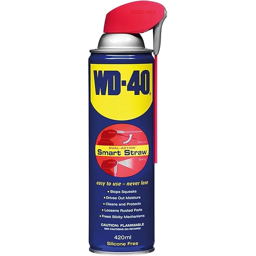 WD 40 Spray Lubricant and Rust Remover with Smart Straw Sprayer 420mL