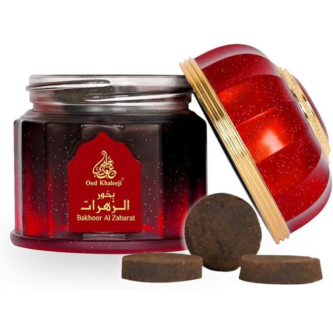 Oud Khaleeji BUKHOOR AL ZAHARAT 250g - A Floral Infusion of Premium Incense, Elegance, and Tranquil Fragrance