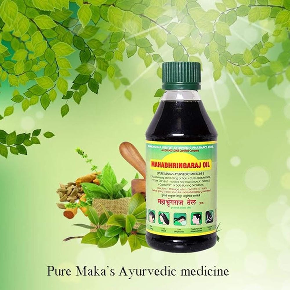 Mahabhringraj Ramakrishna Pharma Scalp Massaging Oil, 200 ml