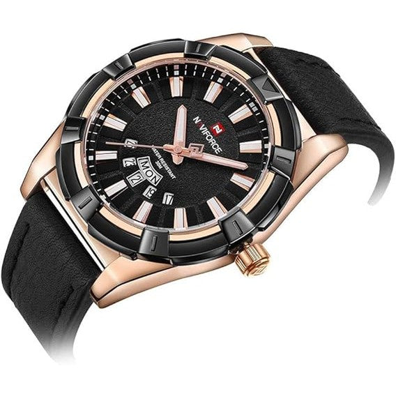 Men'S Belt Watch, Calendar Week Display Multi-Function Quartz Watch, Casual Fashion Waterproof Watch