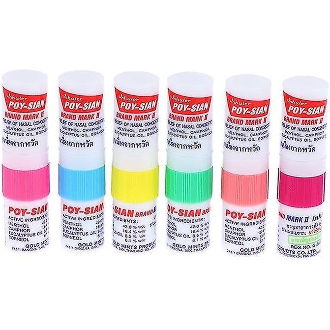 POY-SIAN Mark II Menthol Nasal Inhaler (Pack of 6)