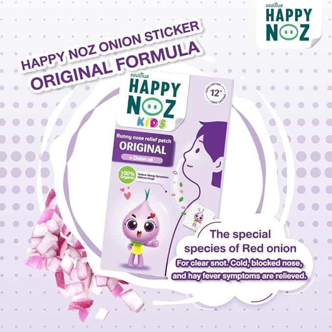 Happy Noz Organic Onion Sticker (6 Sachet/Box)