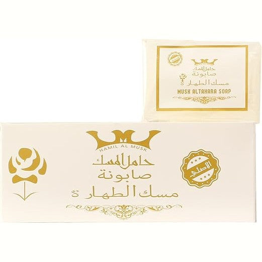 صابونة مسك الطهارة اسود كرتون 12 حية MUSK ALTAHARA SOAP(black musk) Box 12 pcs