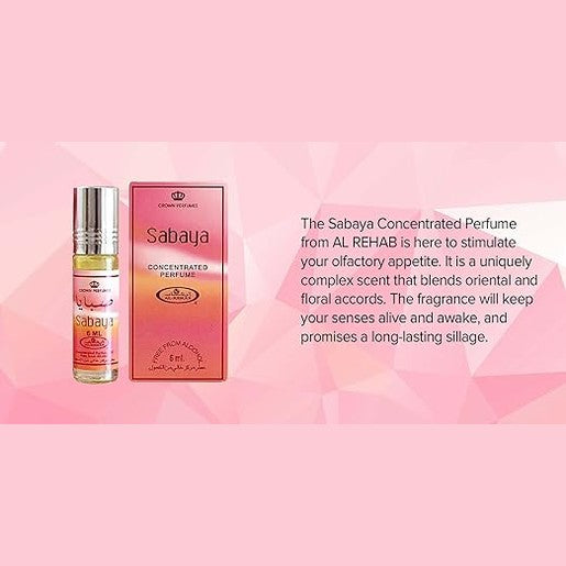 Al Rehab Sabaya Perfume Oil - 6 x 6ml