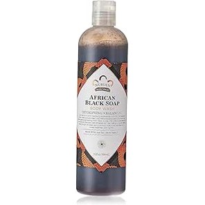 Nubian Heritage African Black Soap Body Wash For Unisex, 13 Oz
