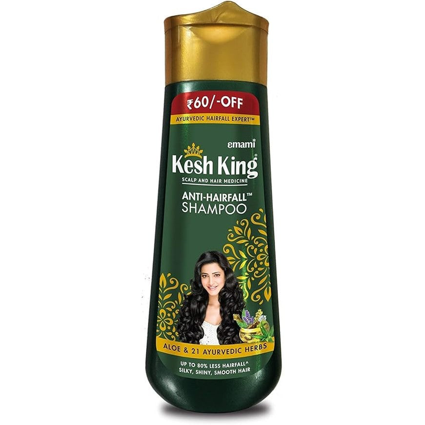 Kesh King Ayurvedic Scalp and Hair Oil, 300ml & Anti Hairfall Shampoo, 340ml Combo