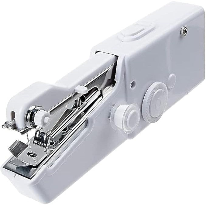 Portable Sewing Machine Handheld - Mini Hand Sewing Machine for Kids Beginners Home or Travel Sewing - Cordless Small Handy Stitch Handheld Sewing Machine for Easy Quick Repairs Fabric Leather Denim