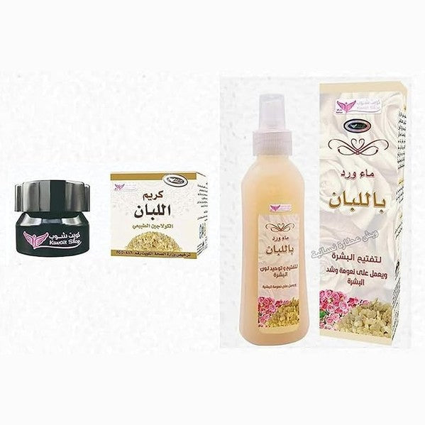 Kuwait Shop Frankincense Cream And Rosewater Set