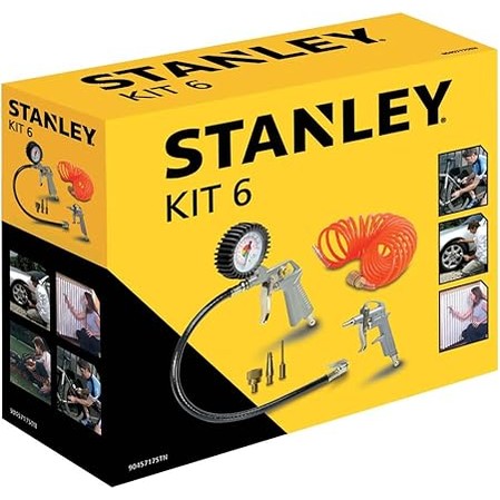 Stanley Tools for Air Compressor, Air Tool Kit (Pack of 6) 9045717STN