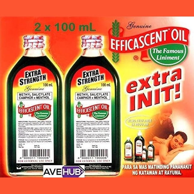 VIYA 2pcs Efficascent Oil Extra Strength 100mL Counterirritant (2 bottles x 100mL)
