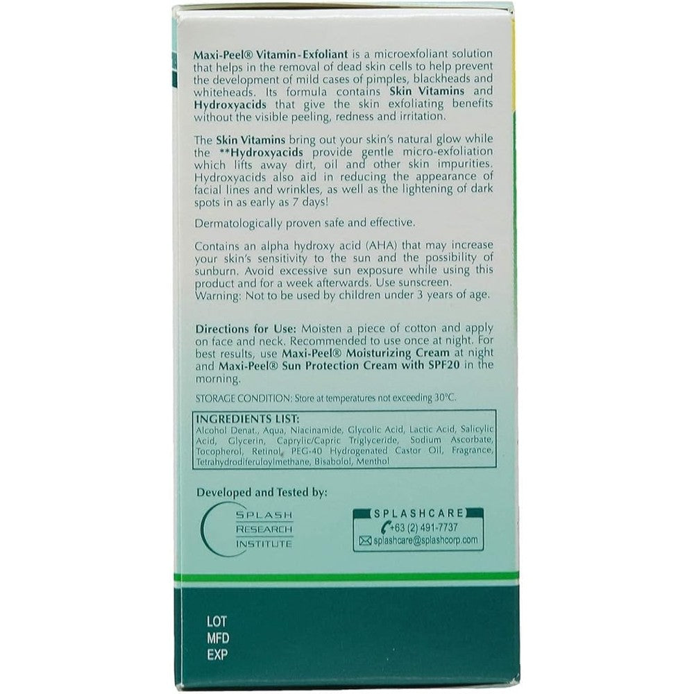 Maxi-peel Vitamin Exfoliate Solution No 1 - 60ml
