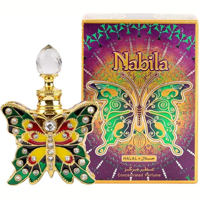 Oud Khaleeji ATTAR NABILA 12ml Perfume Oil - A Divine Essence of Grace, Allure, and Unforgettable Elegance