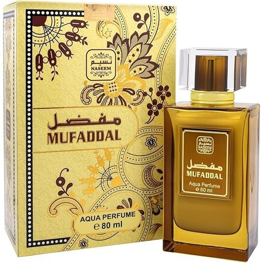 Naseem Muffadal Aqua Parfume 80ml - Subtle Tone Eau De Parfum for Men & Women - Fresh, Elegant Scent Offering Long Lasting Fragrance - Perfect for Both Daily and Formal Wear