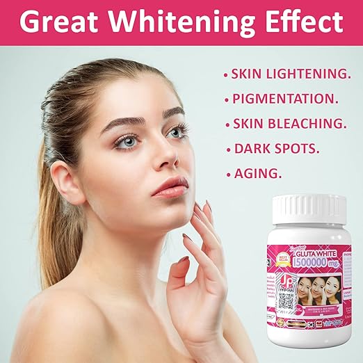 Gluta Frozen Supreme White thione Skin Whitening Softgel Capsules Skin Moisturizer Collagen Stimulator Healthy Blood Circulation Remove Dark Spots & Acne Scars L- thione 1500000mg (Pack of 6)