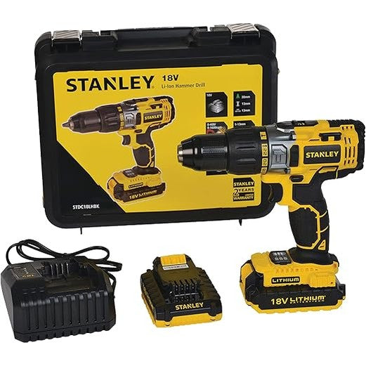 STANLEY Power Tool Cordless 18V LI-LON HAMMER DRILL STDC18LHBK-B5