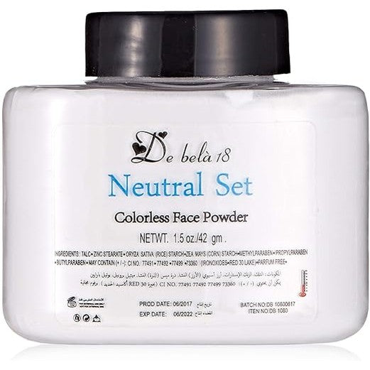 De Bela 18 Neutral Set Colorless Face Powder - 1.5 oz, 03