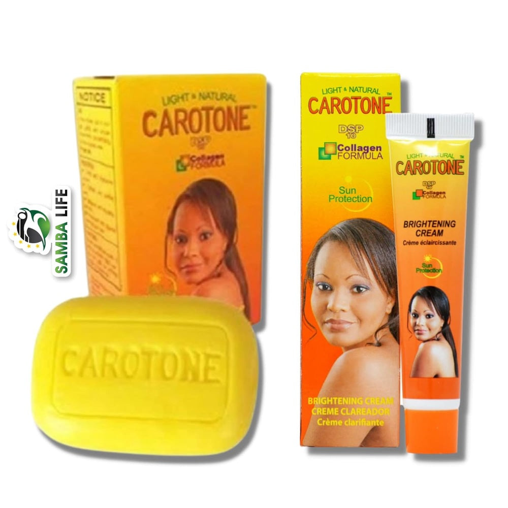 Carotone Samba Life Brightening Cream (Tube) 1oz Bundle with Brightening Soap 6.7 Ounces Fridge Magnet