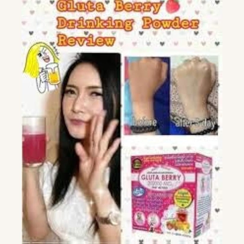 Gluta Berry 2Box 200000 mg Drink PUNCH skin food Reduce freckles Whitening Skin Fast action 10pcs./Box. …