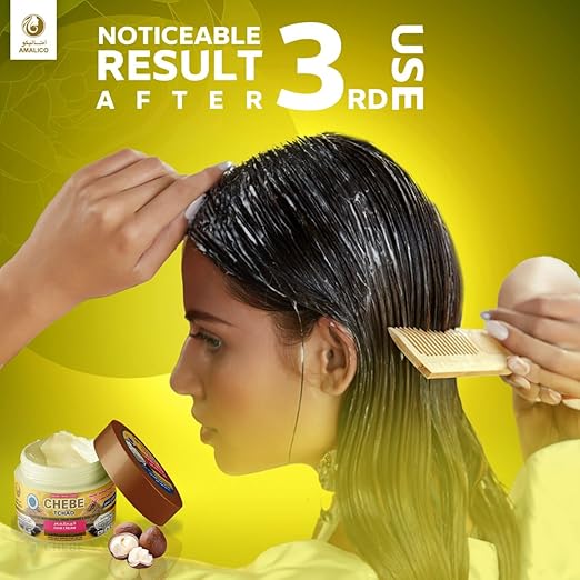AMALICO Hair Growth Cream With Chebe Powder & SHEA BUTTER Leave in Moisturizer Ready to Use Olive and Palm Oil for Deep Scalp Nourishment 360 gram