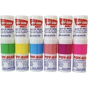 POY-SIAN Mark II Menthol Nasal Inhaler 60 Pcs (1 Box - 5 Dozen)