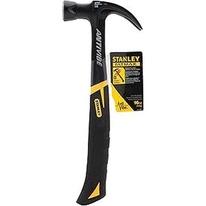 Stanley 51-162 16 oz FatMax Xtreme AntiVibe Curve Claw Nailing Hammer